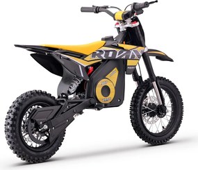 Mini moto elétrica para crianças velocidade até 28 km/h C/Limitador 1100W Roan 907 36V 12/10" Amarela