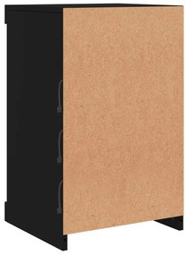 Aparador com luzes LED 41x37x67 cm preto