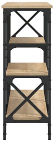 Mesa consola 150x29x76,5 cm derivados madeira carvalho sonoma