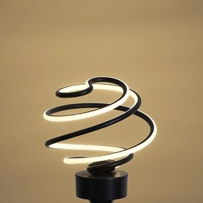 Lâmpada LED E27 Deco Preta Espiral 6W 370 lm 3000K