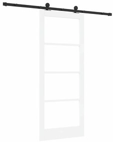 Porta Deslizante com Conjunto de Ferragens 'ORKDAL'Madeira Sólida Bran