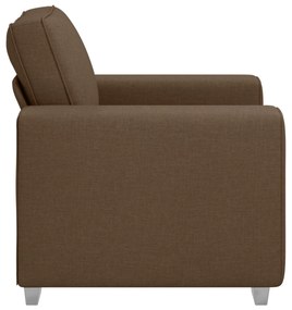Poltrona vidaXL Castanha 59 cm Tecido