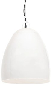 Candeeiro teto industrial redondo 25 W 42 cm E27 branco