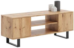 Móvel TV 155 cm - estilo loft cor carvalho artesanal