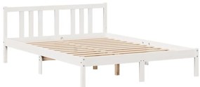 Estrutura de cama c/ cabeceira sem colchão 160x200 cm branco