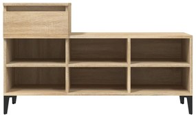 Sapateira 102x36x60 cm derivados de madeira carvalho sonoma
