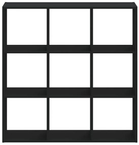 Estante 102x32x102 cm derivados de madeira preto
