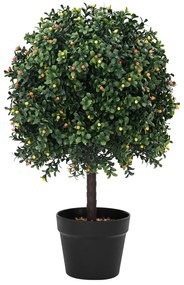 Árvore Artificial vidaXL com Frutas e Vaso 35x50 cm Verde