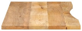 Tampo de mesa com curva 110x50x2,5 cm mangueira áspera maciça