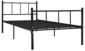 Estrutura de cama 90x200 cm metal preto