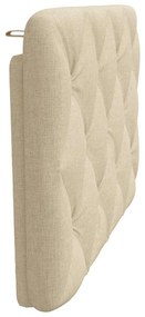 Almofadão de cabeceira 90 cm tecido creme