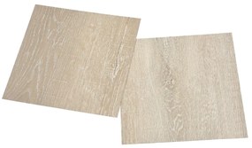 Tábuas de soalho autoadesivas 55 pcs 5,11 m² PVC bege