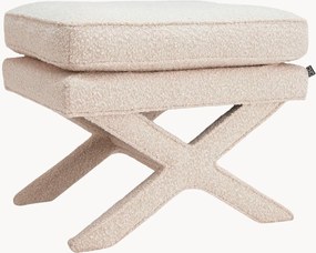 Banco estofado em bouclé Cordoba