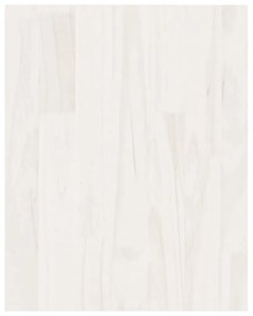 Móvel de TV 70x33x42 cm madeira de pinho maciça branco