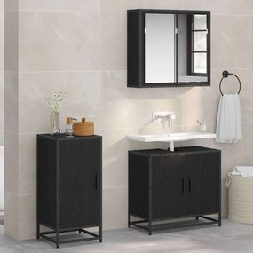 vidaXL Buffet Carvalho Preto 35,5 x 35 x 76 cm