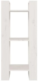Estante/divisória 41x35x91 cm pinho maciço branco