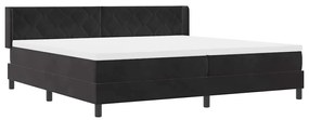 Cama Box Spring com Colchão vidaXL Preto 200x200 cm Veludo