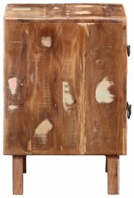 Mesas de cabeceira 2 pcs 40x32x46 cm madeira recuperada maciça
