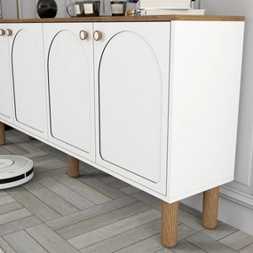 Aparador "Bianco" - Branco - 180x84x35cm - Design Moderno