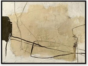 Quadro em tela pintado à mão com moldura Cloudline