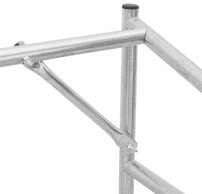 Rack de lenha tampa chuva 150,5x100,5x110,5cm aço galvanizado