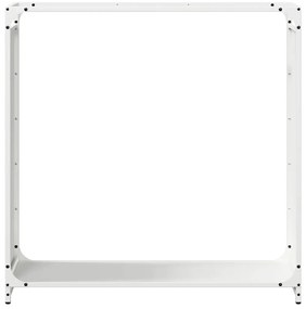 Suporte para lenha 90x28x90 cm aço laminado a frio branco