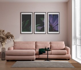 Sofá de Canto River – Rosa – 150x330 cm