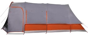 Tenda familiar túnel para 8 pessoas impermeável cinzento