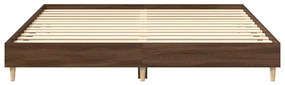 Estrutura de cama sem colchão 180x200 cm carvalho castanho