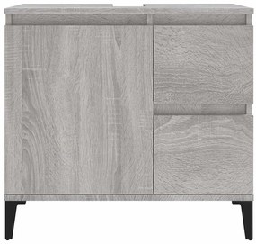 Armário WC 65x33x60 cm derivados de madeira sonoma cinzento