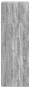 Armário alto 40x41x124 cm derivados de madeira sonoma cinza