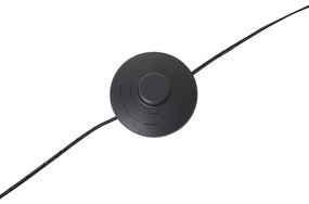 Candeeiro de pé de design preto incluindo LED regulável - Ying