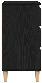 Sideboard vidaXL Preto Carvalho 60x35x70 cm em Madeira Derivada