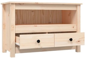 Móvel de TV 79x35x52 cm madeira de pinho maciça
