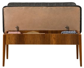 Banco Vina – Noz e Antracite – 110x85x40 cm