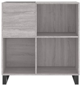 Armário p/ discos 84,5x38x89 cm derivados madeira cinza sonoma