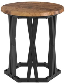 Mesas Laterais Empilháveis vidaXL 3 pcs Madeira Velha em Madeira de En