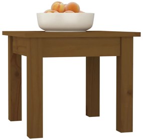 Mesa de centro 35x35x30 cm pinho maciço castanho mel