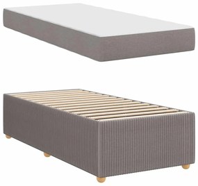 Estrutura da Cama Cinzento-acastanhado 90 x 190 cm tecido