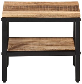 Mesa de centro 35x35x30 cm madeira de mangueira áspera maciça