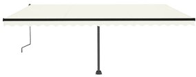 Toldo automático independente 500x350 cm cor creme