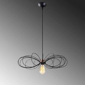 Candeeiro de Teto Hemdem – Preto – Diâmetro 58 cm, Altura 112 cm