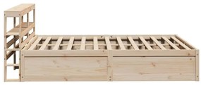 Estrutura cama c/ cabeceira 120x190 cm pinho maciço