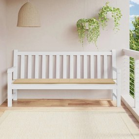 Almofadão p/ banco de jardim 200x50x4 cm tecido bege