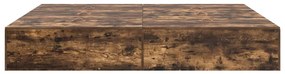 Cama de Armazenamento em Carvalho Fumê 180x200 cm