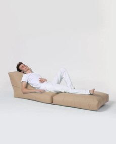 Sofá Cama Pufe Siesta – Vison – 55x40x180 cm | Tribo Home