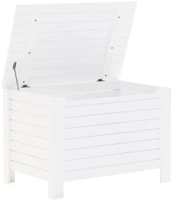 Caixa de arrumação c/ tampa RANA 80x49x54cm pinho maciço branco
