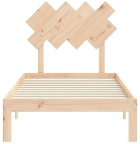 Cama sem colchão 90x200 cm madeira de pinho maciça