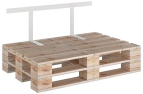 Encosto para sofá de paletes 110 cm ferro branco