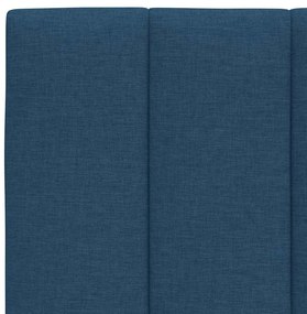 Cama com colchão 160x200 cm tecido azul